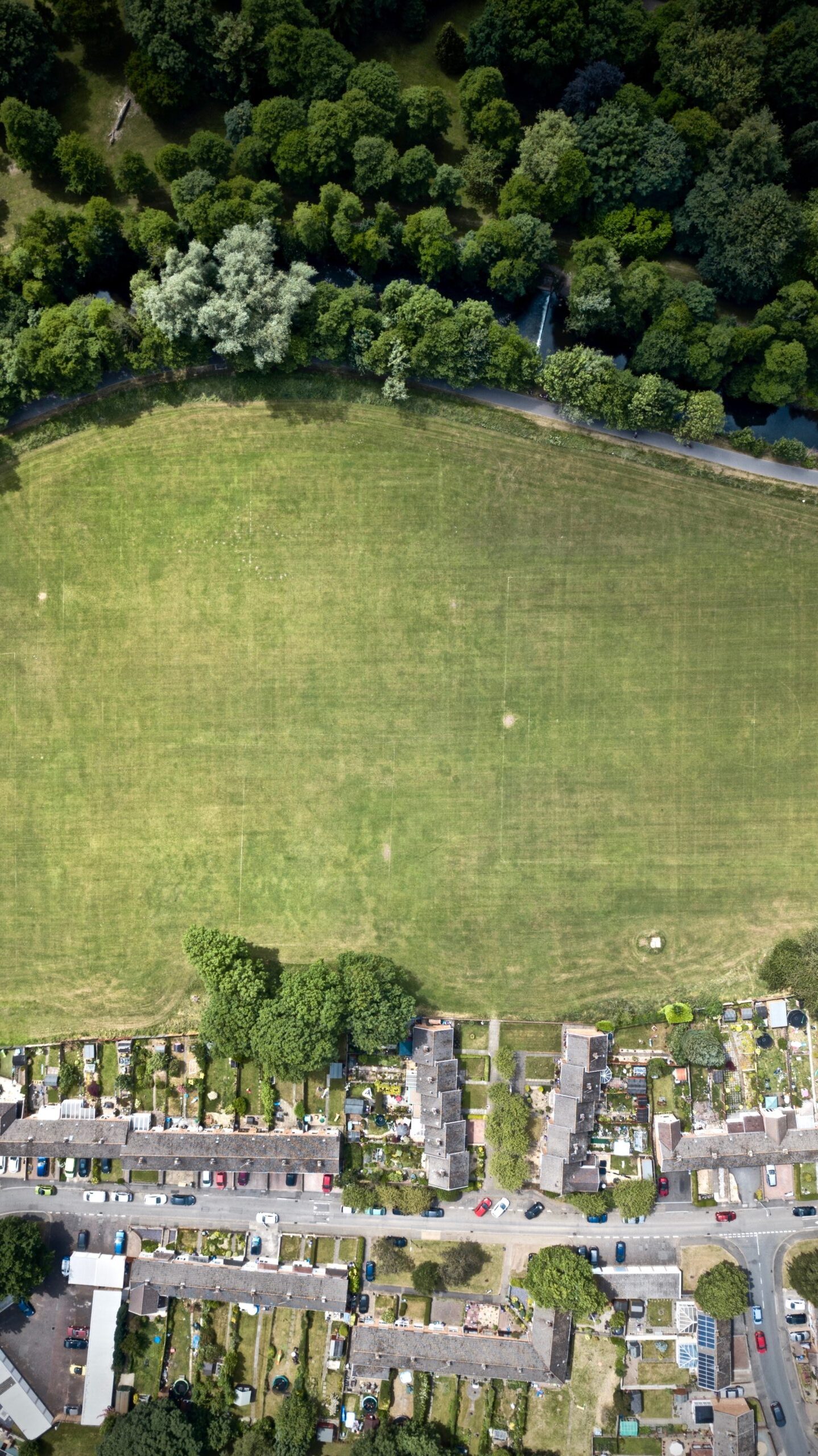 Empty Plots of Land Near Residential Area